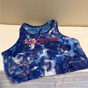 Peloton Blue and Orange Sports Bra